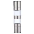 2 in 1 Manual Stainless Steel Pepper Salt Mill Grinder Kitchen Accessory