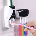 Creative Bathroom Automatic Lazy Toothpaste Dispenser Toothbrush Holder Set