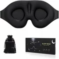 Sleep Eye Mask for Men Women, 3D Contoured Cup Sleeping Mask & Blindfold, Concave Molded Night Sleep Mask, for Travel Yoga Nap