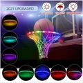 LED Basketball Hoop Lights, Solar Powered Glow-in-The-Dark Basketball Rim Lights, Waterproof Super Bright Strip Lights with 8 Light Modes