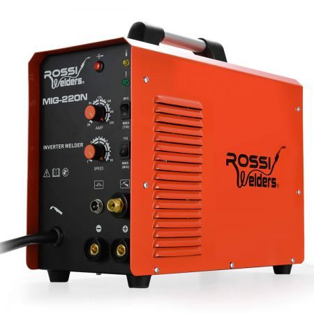 ROSSI 220A MIG Welder TIG Stick Gasless Multi Process Arc Inverter SMAW Portable