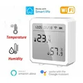 WIFI Temperature And Humidity Sensor Indoor Hygrometer Thermometer With LCD Display Support Alexa Google Assistant Home