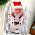 Santa Claus Climbing Ladder Electric Doll Christmas Tree Hanging Ornament