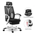 High Back Breathable Mesh 150 Degree Reclining Computer Office Chair W/Thick Padded Seat,Slid Footrest