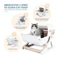 Easy Cleaning Semi Automatic Cat Litter Box Toilet For Cats Up To 7.5Kg -Large Size