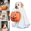 Ghost Dog Candy Bowl Holder with Life Size, Trick Or Treat Indoor Outdoor Halloween Party Decorations Gifts