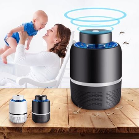 Home Garden LED Mosquito Killer Zapper Nonradiative Fly Bug Insect Control LED Night Lamp Killer