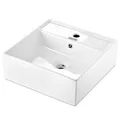 Ceramic Sink Square 41.5 x 41.5cm - White