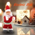 Santa Claus Electric Doll Christmas Ornament Hula Hoop Singing Dance