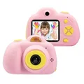 Kids Camera Gifts for 4-8 Year Old Girls, Shockproof Cameras Great Gift Mini Child Camcorderr for Little Girl with Soft Silicone Shell for Outdoor Play,Pink