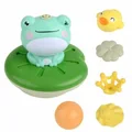 Spray Water Baby Bath Toys Electric Spray Water Floating Rotation Green Frog Sprinkler Toy