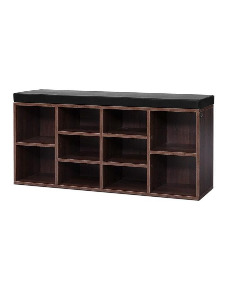 Artiss Artiss Shoe Rack Cabinet 10 Cubes Walnut