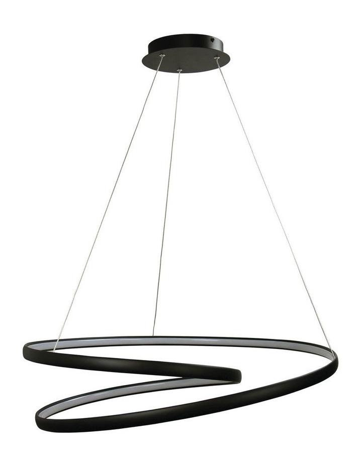 Oriel Lighting Infinity 80cm Led Spiral Pendant Black