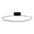 WOLL Eco Lite Fixed Knob Safety Glass Lid 24cm in Black