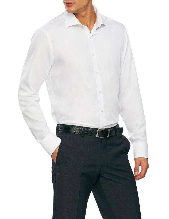 Van Heusen Wash'N'Wear Plain Slim Long Sleeve Business Shirt in White S