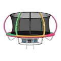 Everfit 8FT Enclosed Trampoline Round Multicoloured