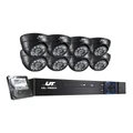 UL TECH CCTV Security System 8CH DVR 8 Cameras 1TB Hard Drive Black
