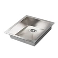 Cefito Single Bowl Laundry Stainless Steel Kitchen Sink 45X39CM Silver