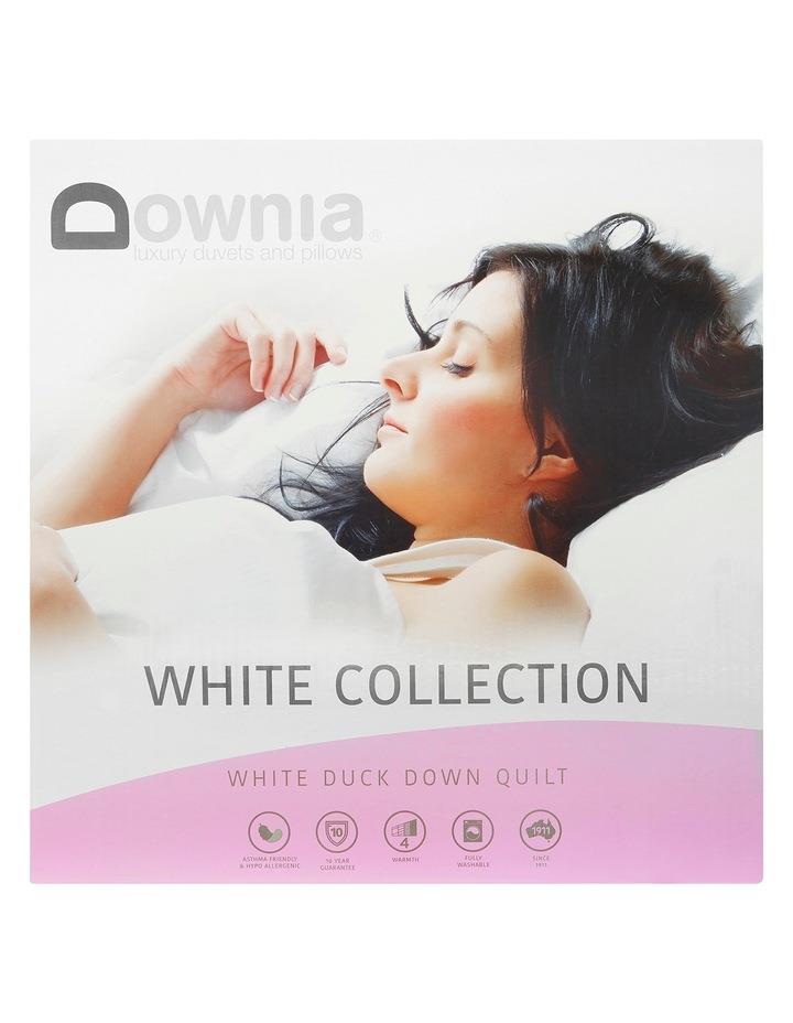 Downia 'White Collection' 85/15 White Duck Down & Feather Quilt White Super King