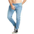 Wrangler Stomper Low Rise Slim Tapered Jeans in Light Blue Lt Blue 33