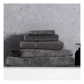 Vue Combed Cotton Ribbed Towel Range in Charcoal Bath Mat