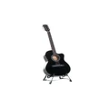 Karrera 40in Acoustic Cutaway Guitar Bag Strings Picks Carry Bag Winder Black