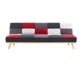 Sarantino 3 Seater Modular Linen Fabric Sofa Bed Couch Multi-colour