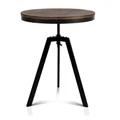 Artiss Elm Wood Round Dining Table Brown