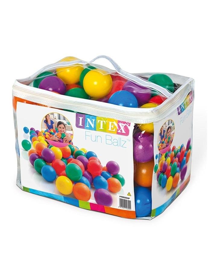 Intex Plastic Balls Indoor/Outdoor Ball Pit/Playpen/Pool Toys 2years+ 100 Piece 8cm Assorted