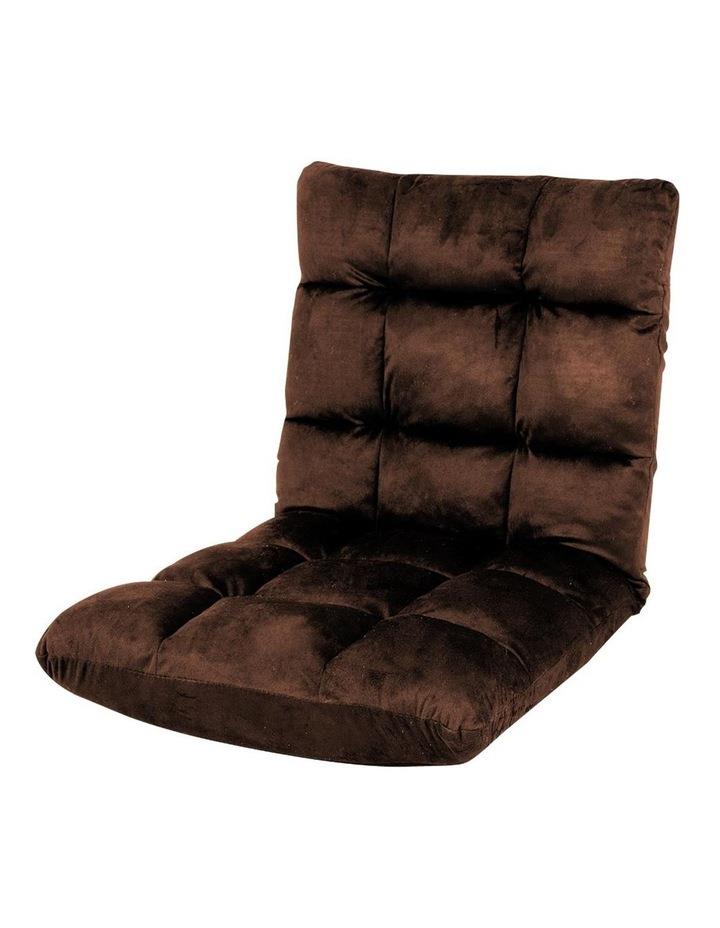 Laura Hill Sarantino Adjustable Cushioned Floor Gaming Lounge Chair 100 x 50 x 12cm Brown