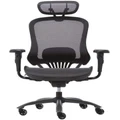 OOS Living MECH Ergonomic Office Chair High Back with Height Adjustable Lumbar Support and 2D Armrest(Black)