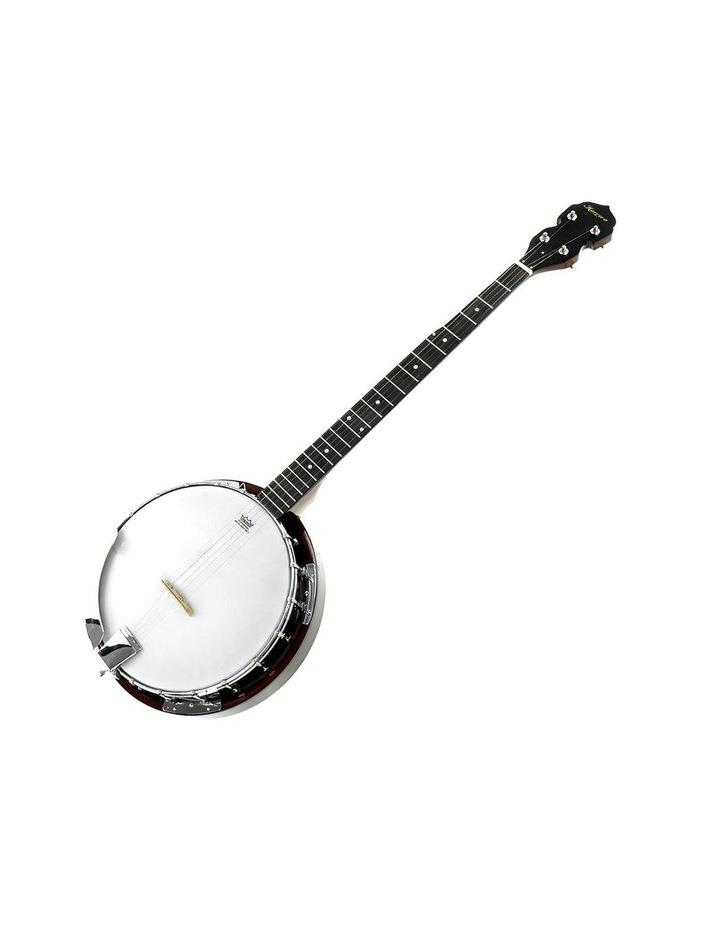 Karrera 5 String Bluegrass Resonator Banjo Natural Finish