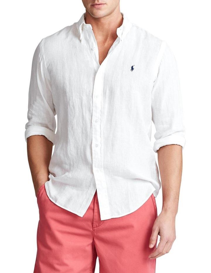 Polo Ralph Lauren Classic Fit Linen Shirt White S