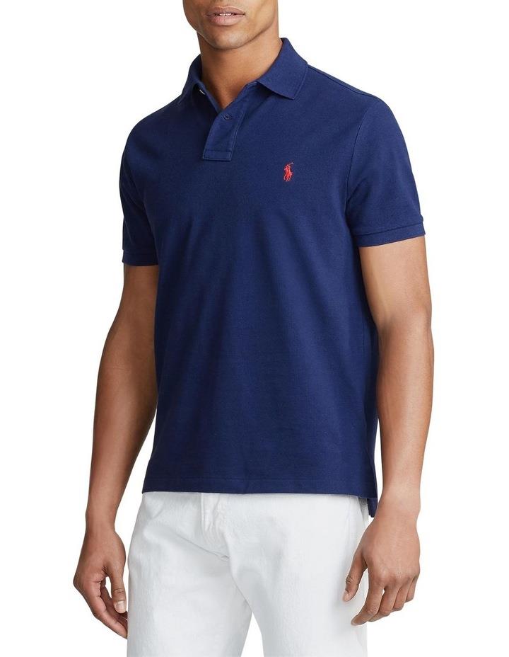 Polo Ralph Lauren Custom Slim Fit Mesh Polo Shirt Navy XS
