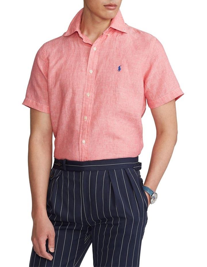 Polo Ralph Lauren Classic Fit Linen Shirt Pink S