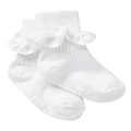 Bonds Plain Party Cuff Socks in White 00-1