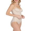 Spanx Suit Your Fancy Strapless Cupped Panty Bodysuit in Beige S