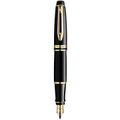 Waterman Waterman Expert Fountain Pen in Black Gold Trim Black