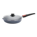 WOLL Diamond Lite Detachable Handle Induction Saute Pan 24cm With Lid in Grey
