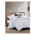 Private Collection Braddon Quilt Cover Set White Queen Size