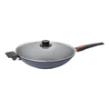 WOLL Diamond Lite Detachable Handle Induction Wok 34cm With Lid Boxed in Grey