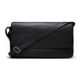 Aquila Montoro Leather Messenger Bag in Black OSFA