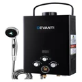 Devanti Camping Portable Gas Water Heater Hot Shower GWH-LPG-8L-SW-BK-DI