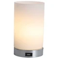 Lightsup Online Julie Cylinder Touch Lamp With USB Port