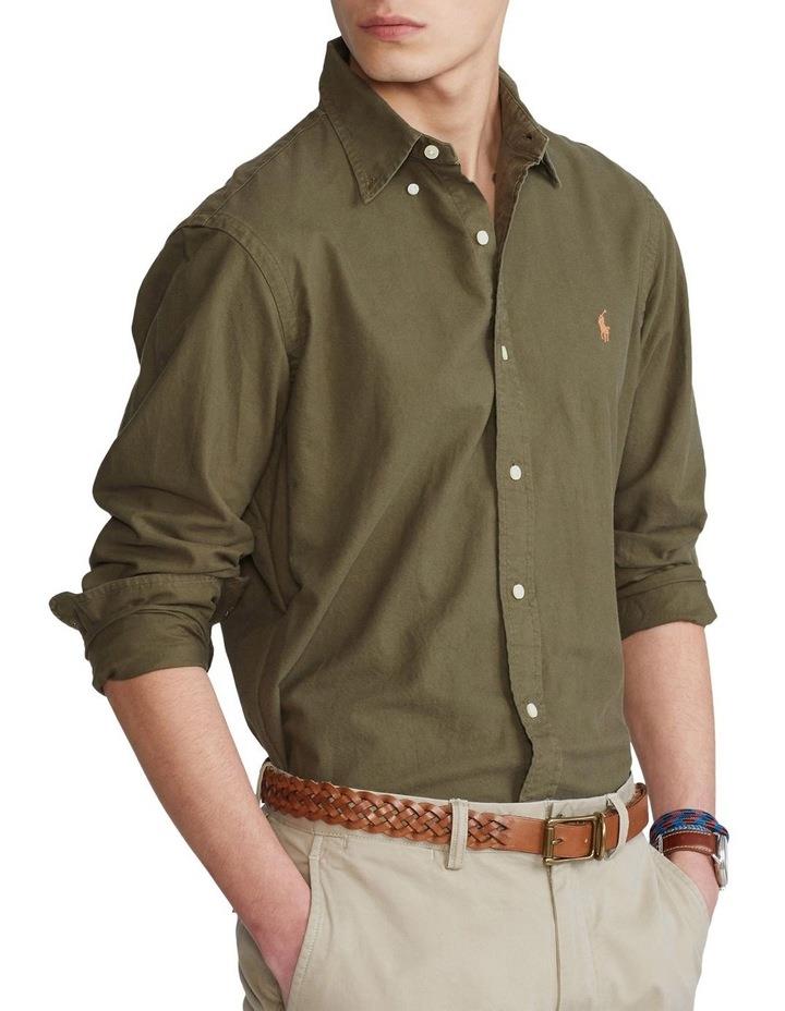 Polo Ralph Lauren Classic Fit Garment-Dyed Oxford Shirt Beige XS