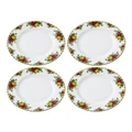 Royal Albert Old Country Roses 27cm Plate Set of 4 White