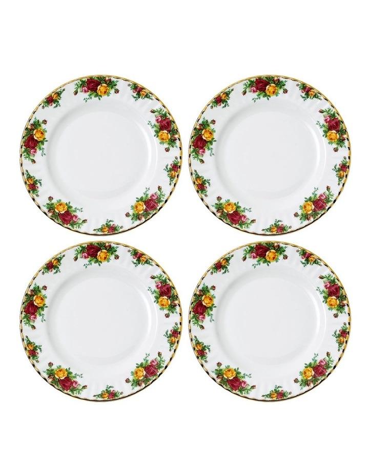 Royal Albert Old Country Roses 27cm Plate Set of 4 White