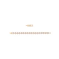 Swarovski Angelic Bracelet Round Cut Pave Rose Gold-Tone Plated in White