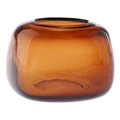 Linen House Indiana Vase 15cm In Amber Brown