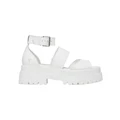 Windsor Smith Thrilled White Leather Ankle Strap Platform Sandal White 7